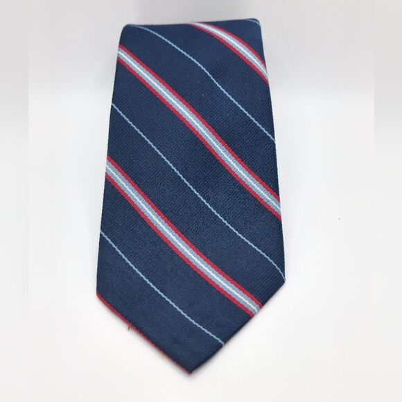 John Remington Striped Silk Tie - Picture 1 of 4